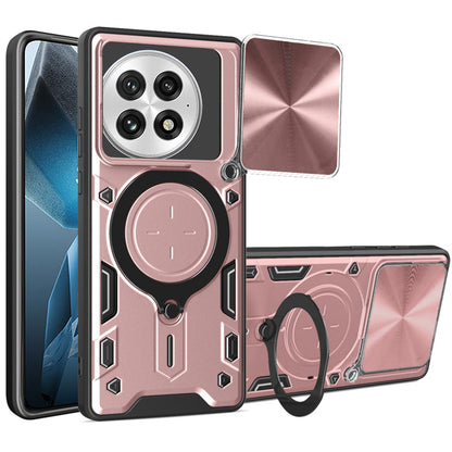 Capa para OnePlus 13, Techsuit, CamGuard Pro, Rosa Dourado