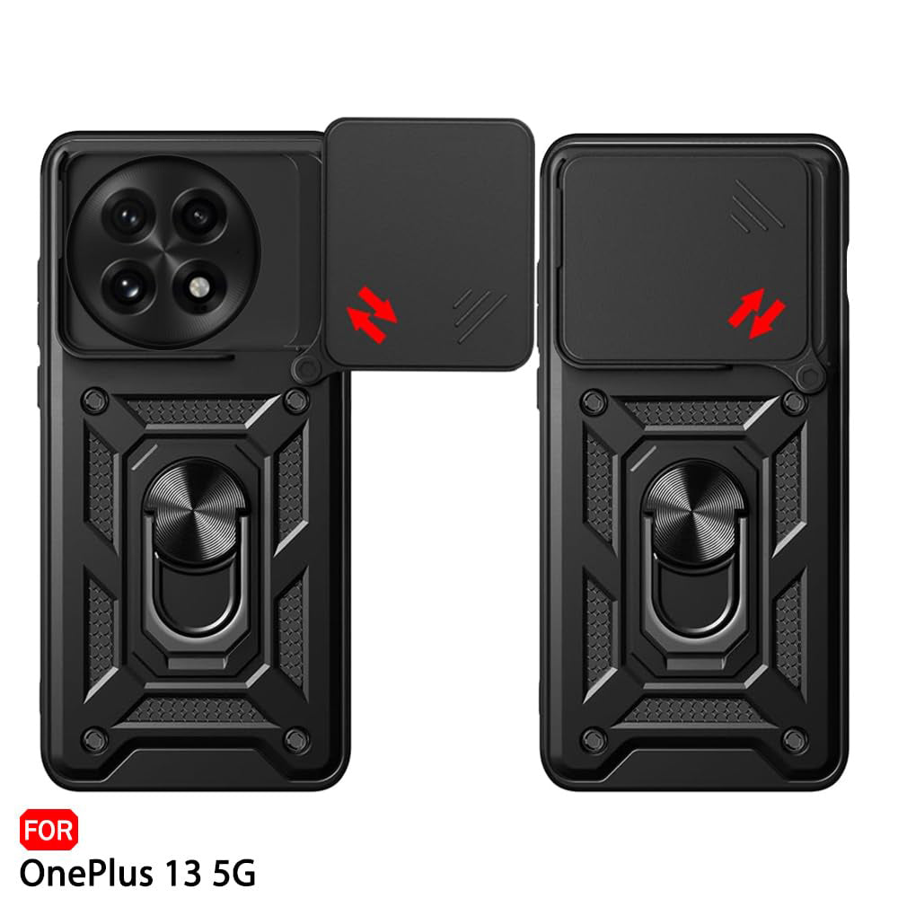 Capa para OnePlus 13, Techsuit, CamShield, Preta