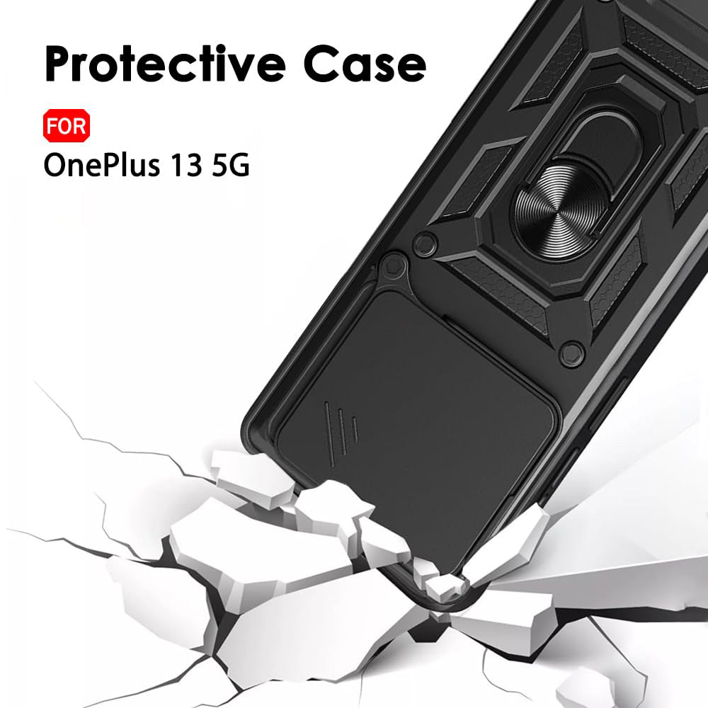 Capa para OnePlus 13, Techsuit, CamShield, Preta