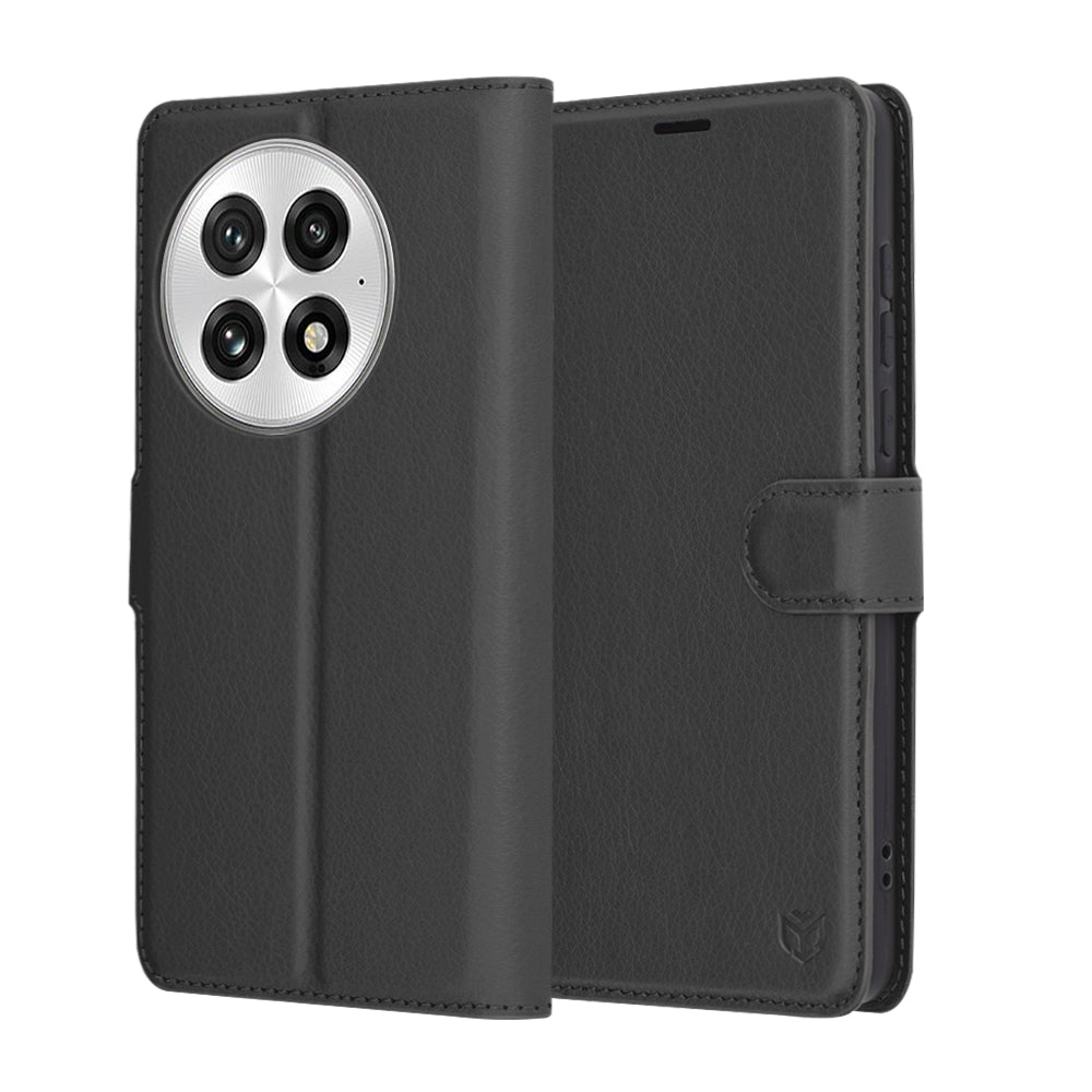 Capa para OnePlus 13, Techsuit, Leather Folio, Preta