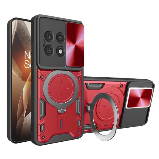 Capa para OnePlus 13R, Techsuit, CamGuard Pro, Vermelha