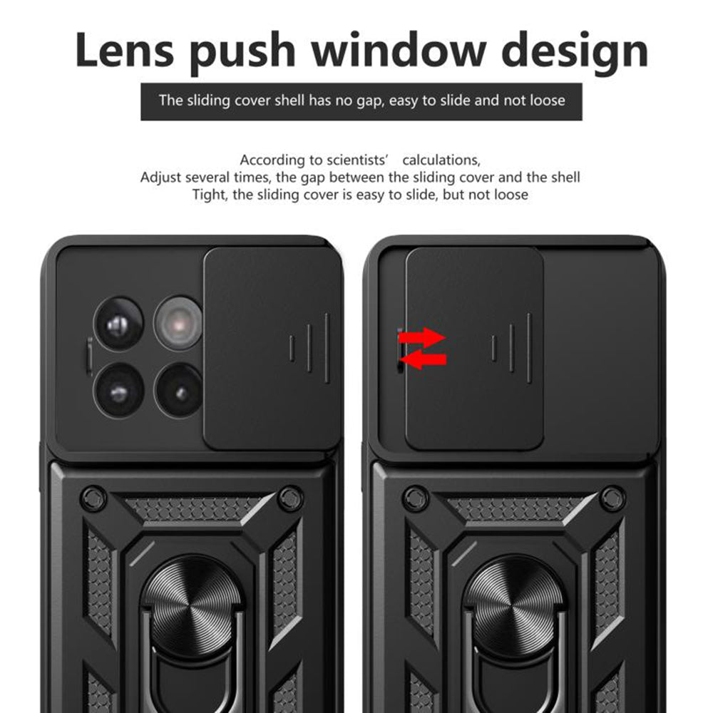 Capa para OnePlus 13R, Techsuit, CamShield, Preta