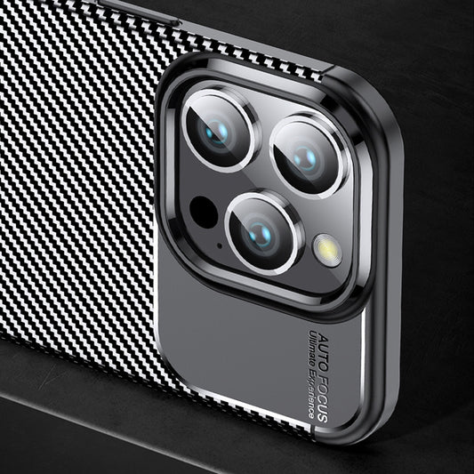 Capa para OnePlus 13R, Techsuit, Fibra de Carbon, Preta