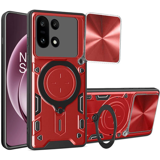 Capa para OnePlus 15, Techsuit, CamGuard Pro, Vermelha