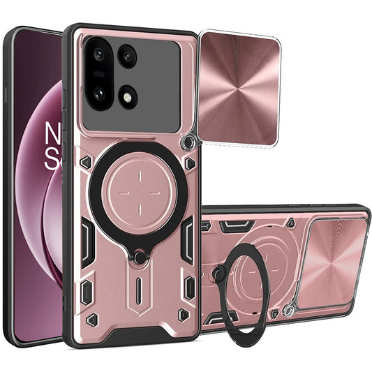 Capa para OnePlus 15, Techsuit, CamGuard Pro, Rosa Dourado