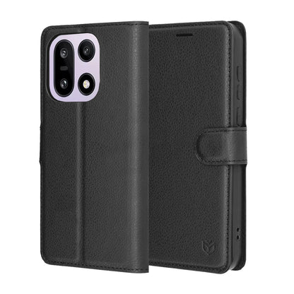 Capa para OnePlus 15, Techsuit, Leather Folio, Preta