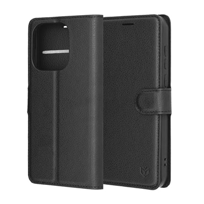 Capa para OnePlus 15, Techsuit, Leather Folio, Preta