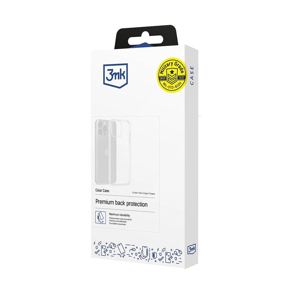 Capa para OnePlus 15R, 3MK, Clear, Transparente