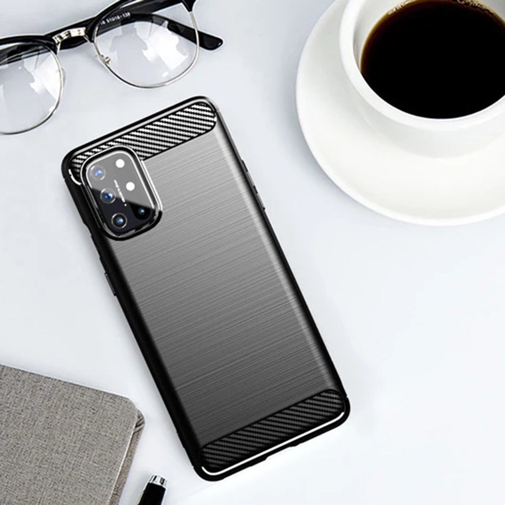 Capa para OnePlus 8T, Techsuit, Carbono, Preta