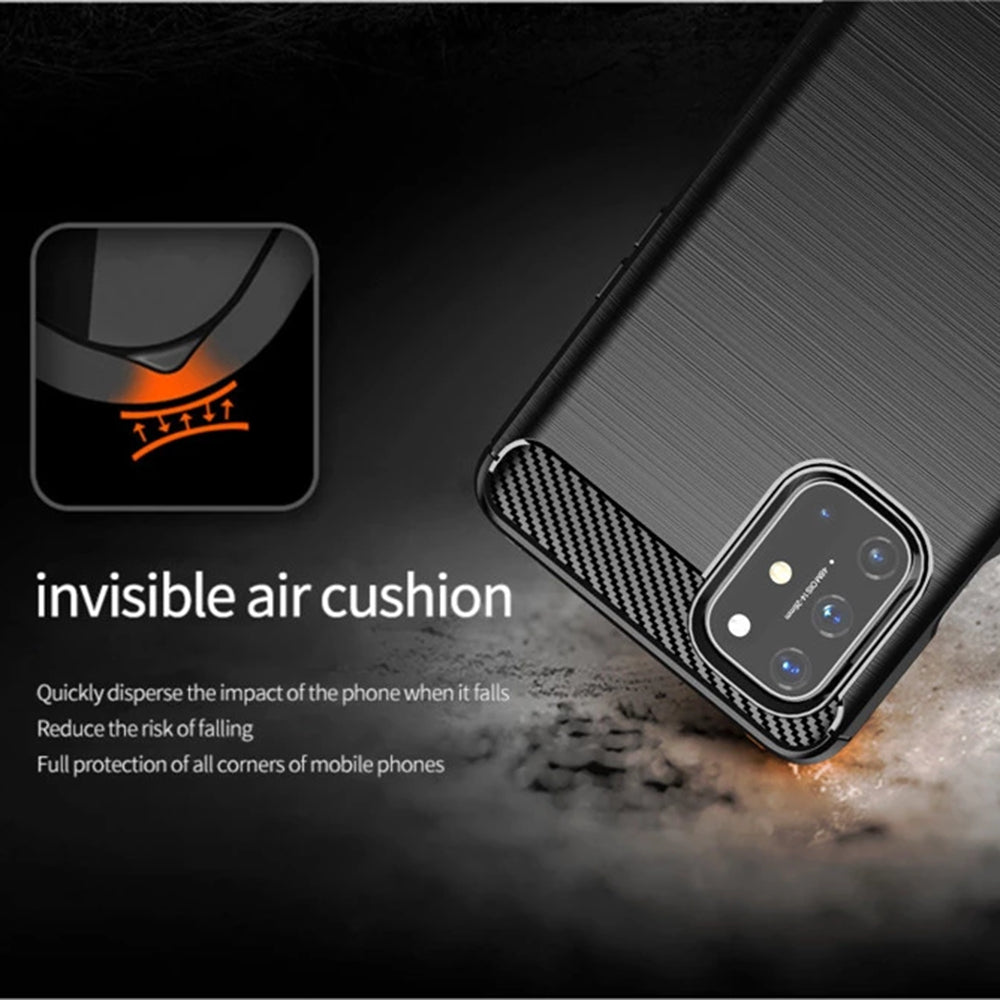 Capa para OnePlus 8T, Techsuit, Carbono, Preta