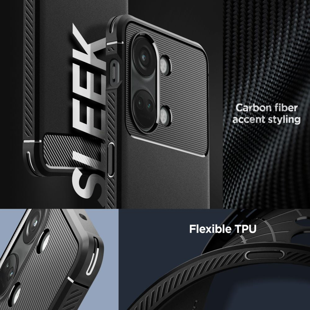 Capa para OnePlus Nord 3, Spigen, Rugged Armour, Preto ACS05197 