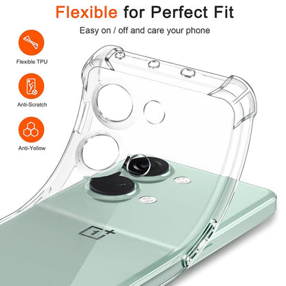 Capa para OnePlus Nord 3, Techsuit, Shockproof Clear, Transparente