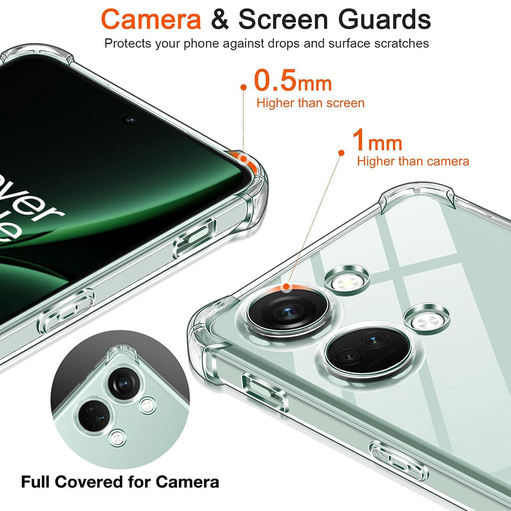 Capa para OnePlus Nord 3, Techsuit, Shockproof Clear, Transparente