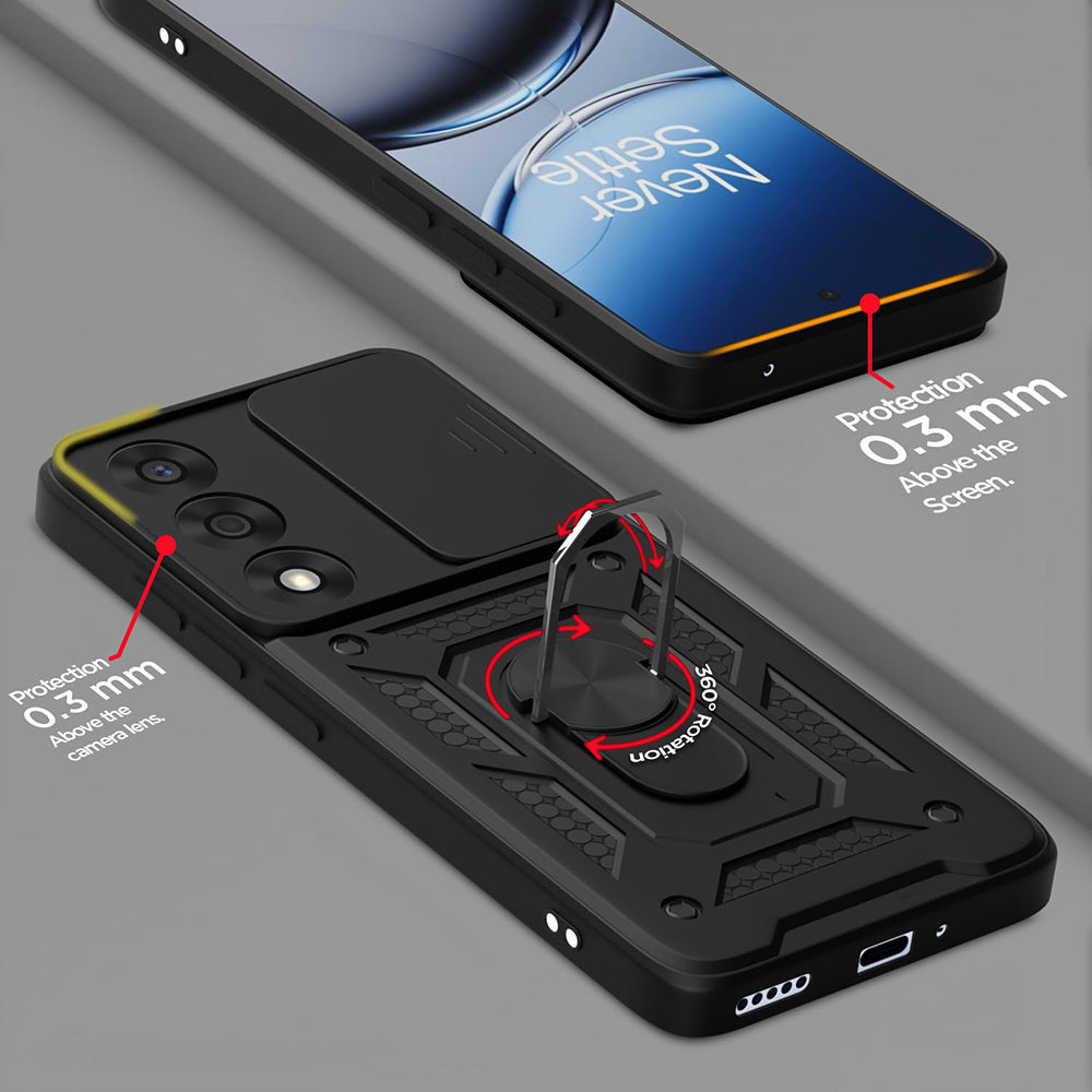 Capa para OnePlus Nord 5, Techsuit, CamShield, Preta
