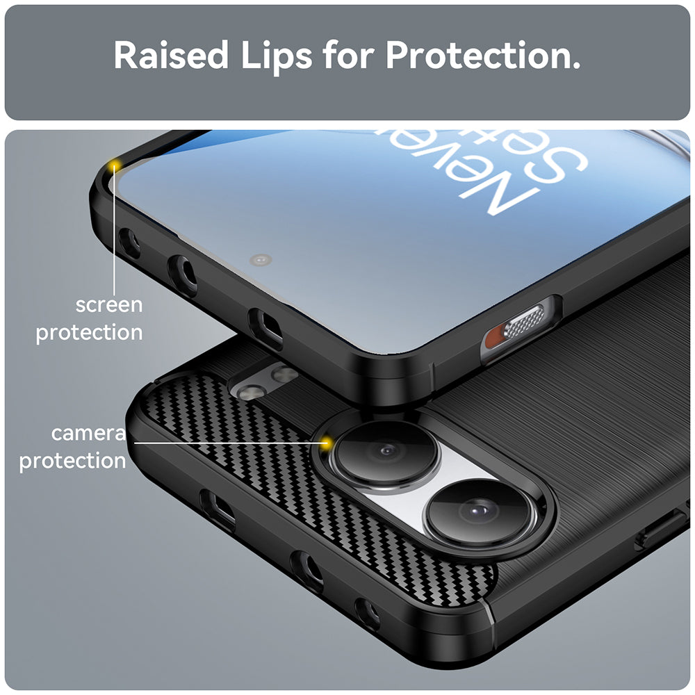 Capa para OnePlus Nord 4, Techsuit, Carbono, Preta