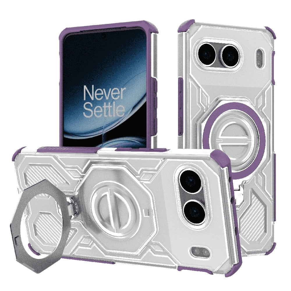 Capa para OnePlus Nord 4, Techsuit, Carbon Shield Pro, Roxo