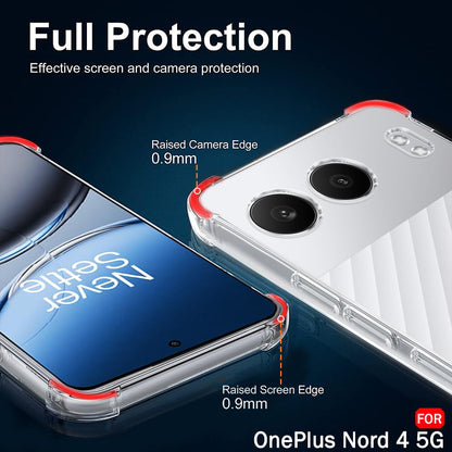 Capa para OnePlus Nord 4, Techsuit, Shockproof Clear, Transparente