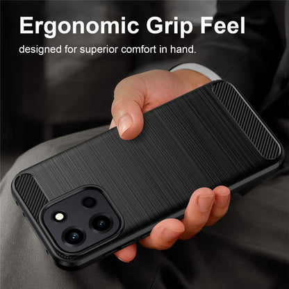 Capa para OnePlus Nord 6, Techsuit, Carbono, Preta