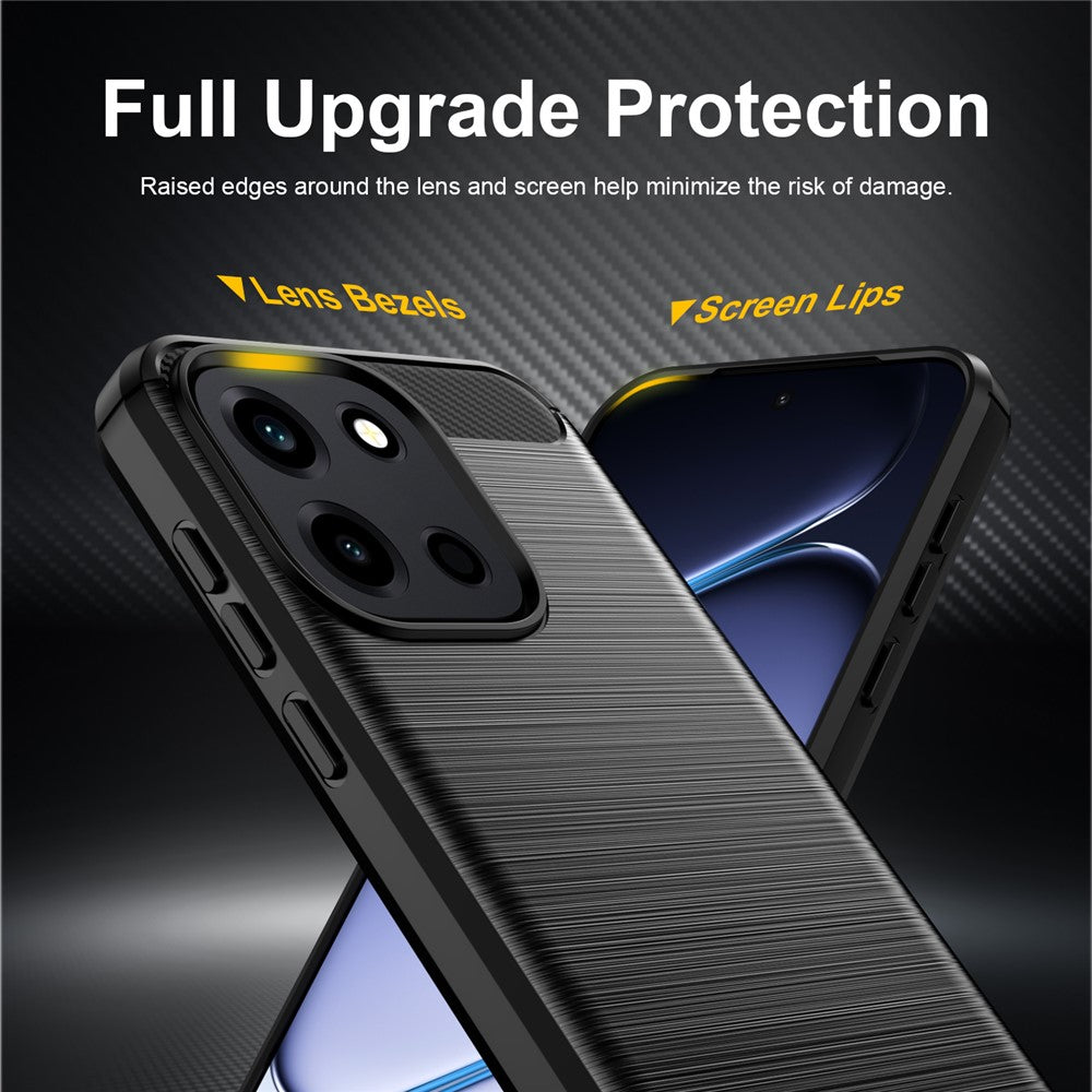 Capa para OnePlus Nord 6, Techsuit, Carbono, Preta
