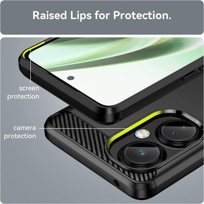 Capa para OnePlus Nord CE 3 Lite, Techsuit, Carbono, Preta