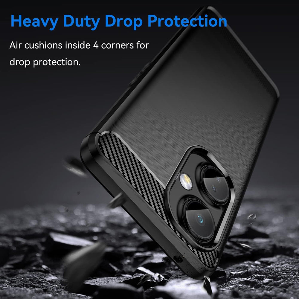 Capa para OnePlus Nord CE 3 Lite, Techsuit, Carbono, Preta