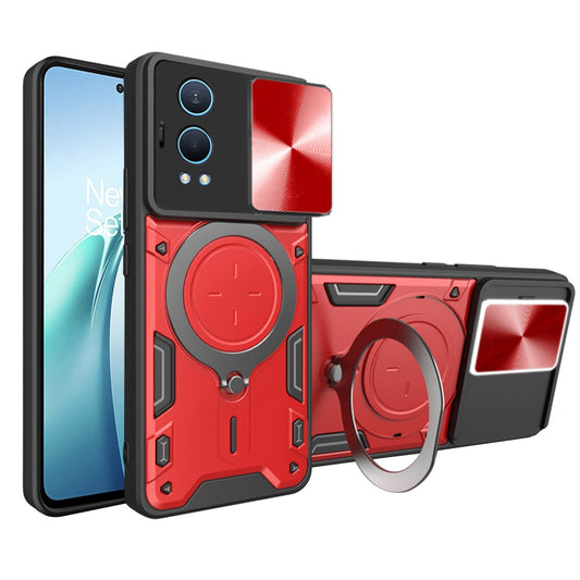 Capa para OnePlus Nord CE4 Lite, Techsuit, CamGuard Pro, Vermelha
