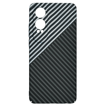 Capa para OnePlus Nord CE4 Lite, Techsuit, Carbonite FiberShell, Preto Cinzento