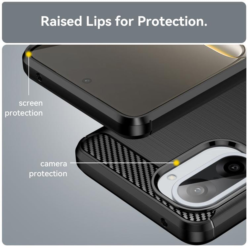 Capa para OnePlus Nord CE5, Techsuit, Carbono, Preta