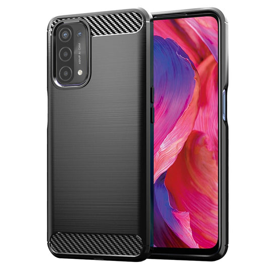 Capa para OnePlus Nord N200 5G / Oppo A74 5G / A54 5G, Techsuit, Carbono, Preta