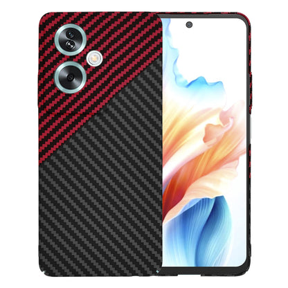 Capa para OnePlus Nord N30 SE / Oppo A79, Techsuit, Carbonite FiberShell, Preto Vermelho