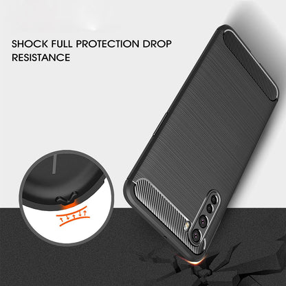 Capa para OnePlus Nord, Techsuit, Carbono, Preta