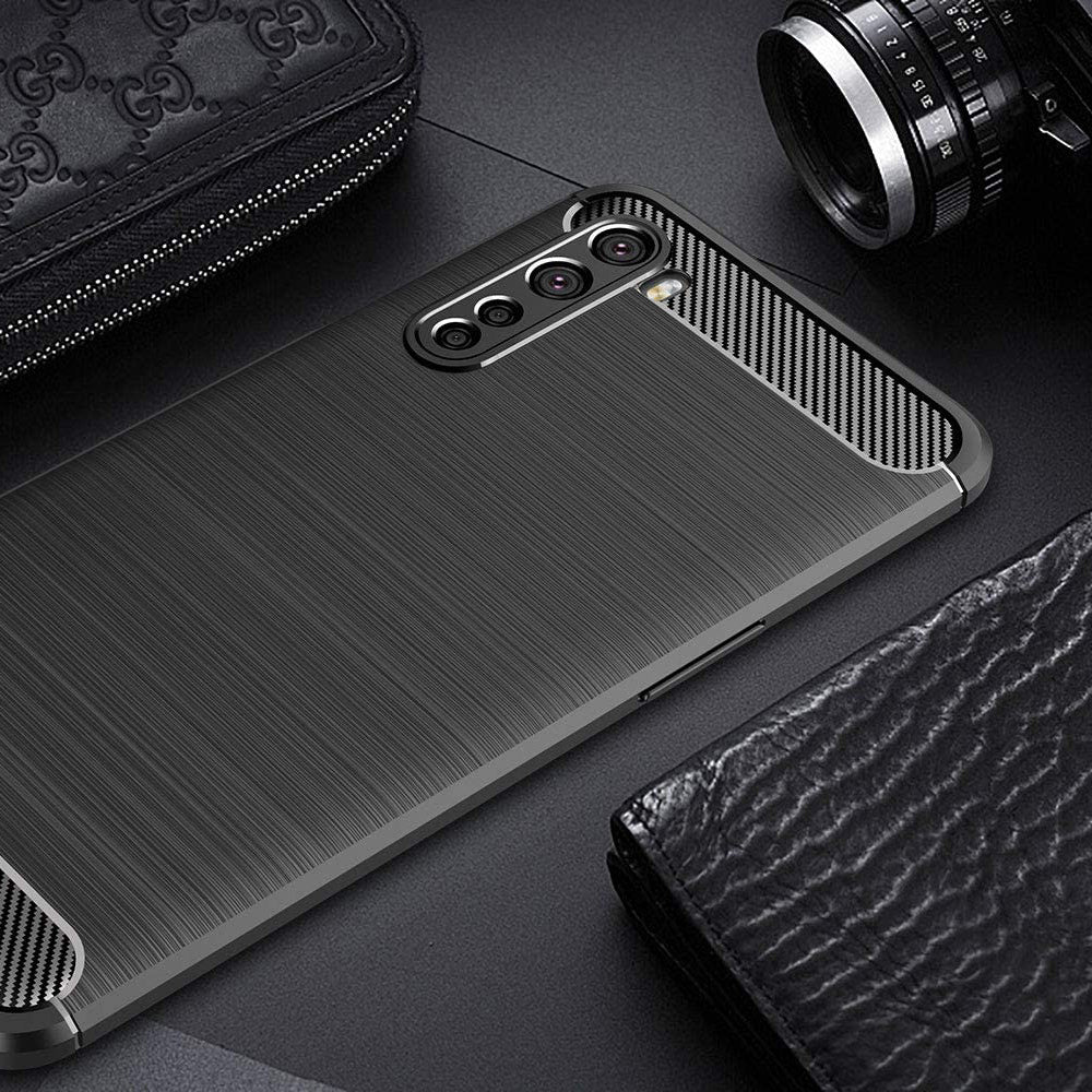 Capa para OnePlus Nord, Techsuit, Carbono, Preta