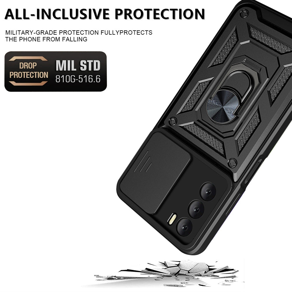 Capa para Oppo A16s / A54s / A16, Techsuit, CamShield, Preta
