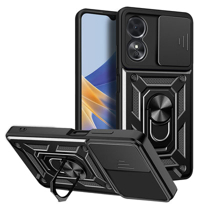 Capa para Oppo A17, Techsuit, CamShield, Preta