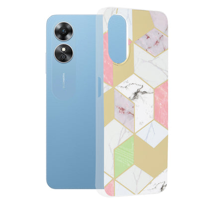 Capa para Oppo A17, Techsuit, Marble, Roxo