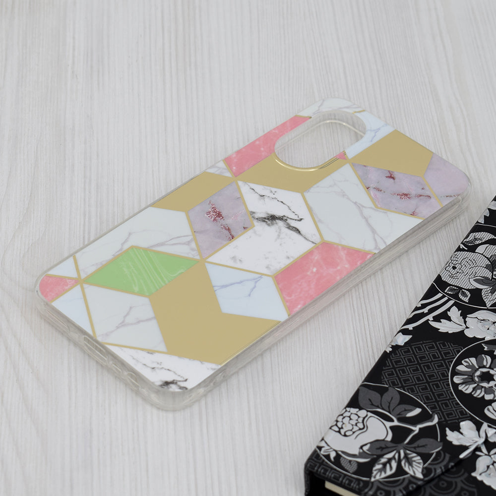 Capa para Oppo A17, Techsuit, Marble, Roxo