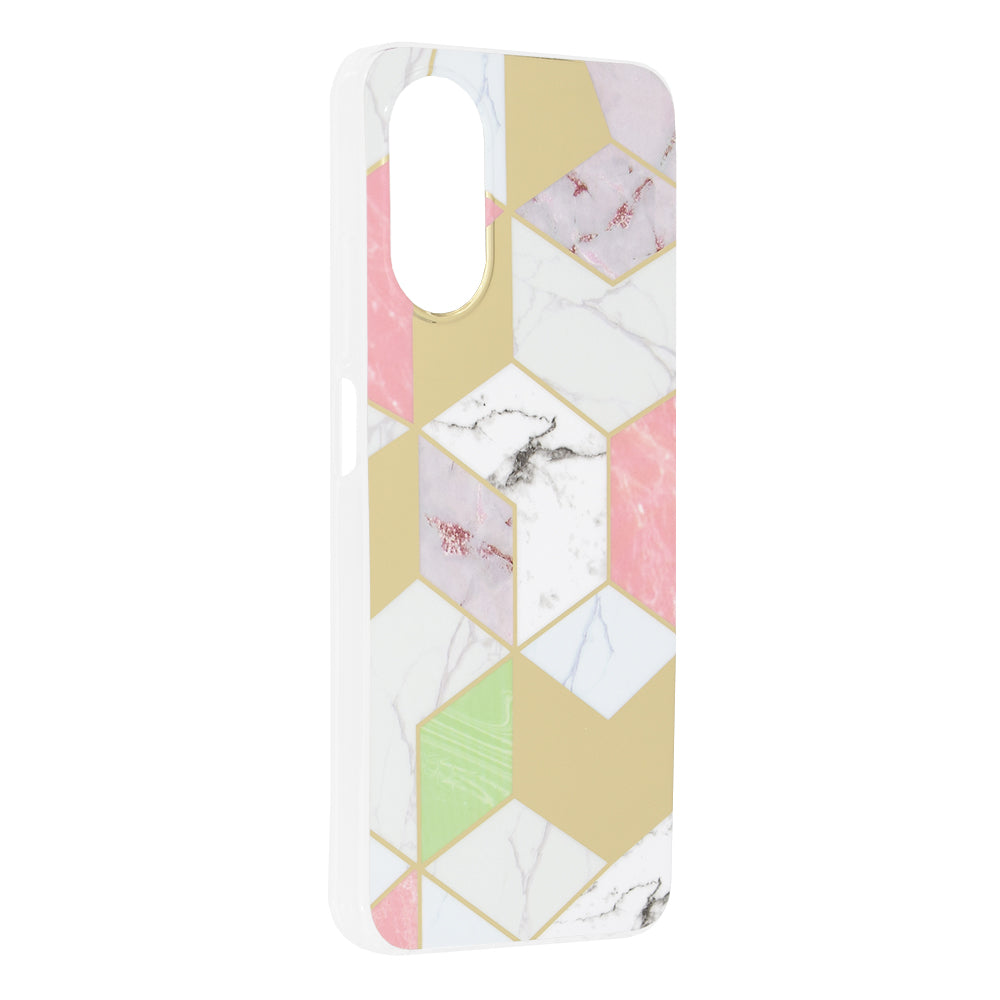 Capa para Oppo A17, Techsuit, Marble, Roxo