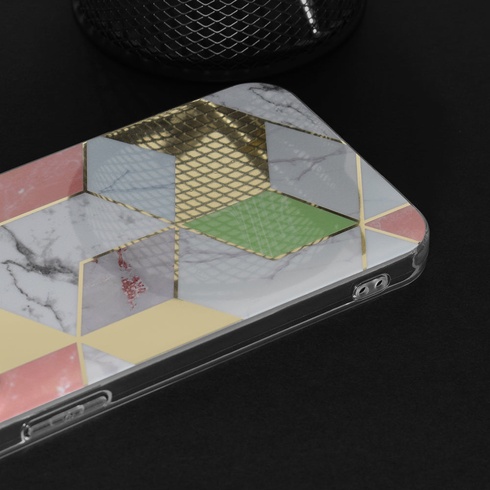 Capa para Oppo A17, Techsuit, Marble, Roxo