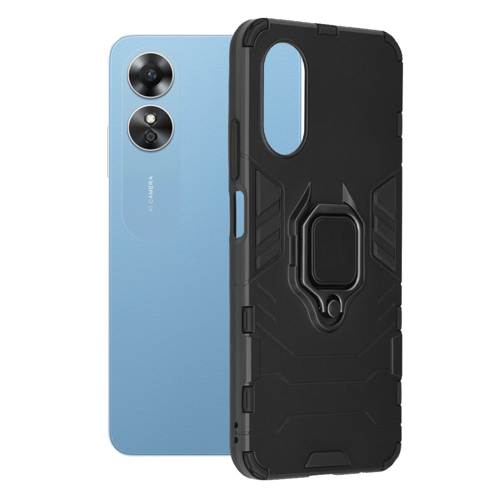 Case for Oppo A17, Techsuit, Shield, Black