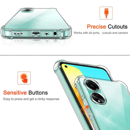 Capa para Oppo A18 / A38, Techsuit, Transparente Antichoque, Transparente