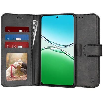 Capa para Oppo A5 4G, Techsuit, Diary Book, Preta