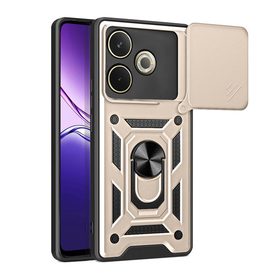 Capa para Oppo A5 Pro 4G / A5 Pro, Techsuit, CamShield, Dourada