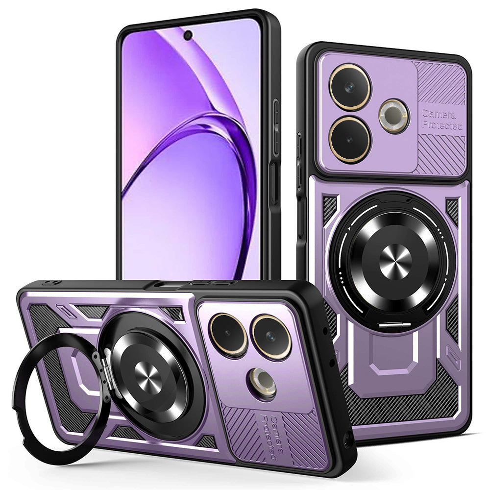 Capa para Oppo A5 Pro 4G / A5 Pro, Techsuit, RuggedCam, Roxo