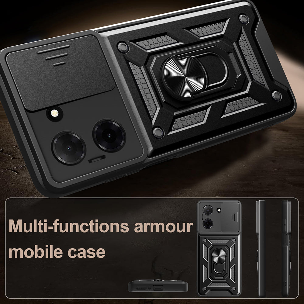 Capa para Oppo A6 4G, Techsuit, CamShield, Preta