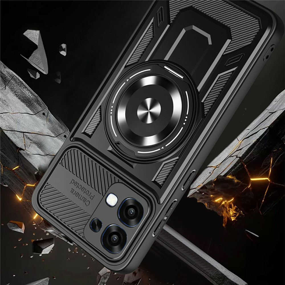Capa para Oppo A6 Pro 5G / A6 Pro 4G, Techsuit, RuggedCam, Cinzento