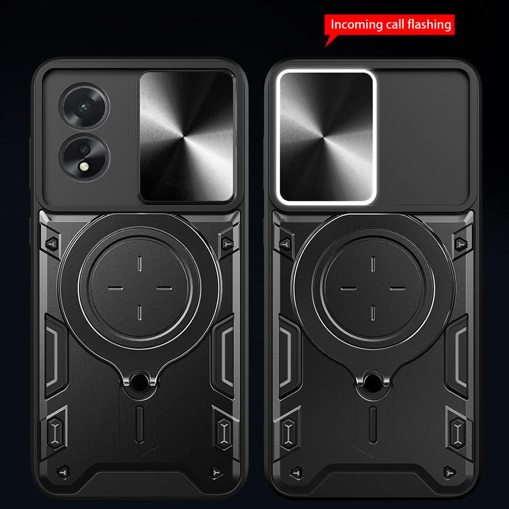 Case for Oppo A60, Techsuit, CamGuard Pro, Red
