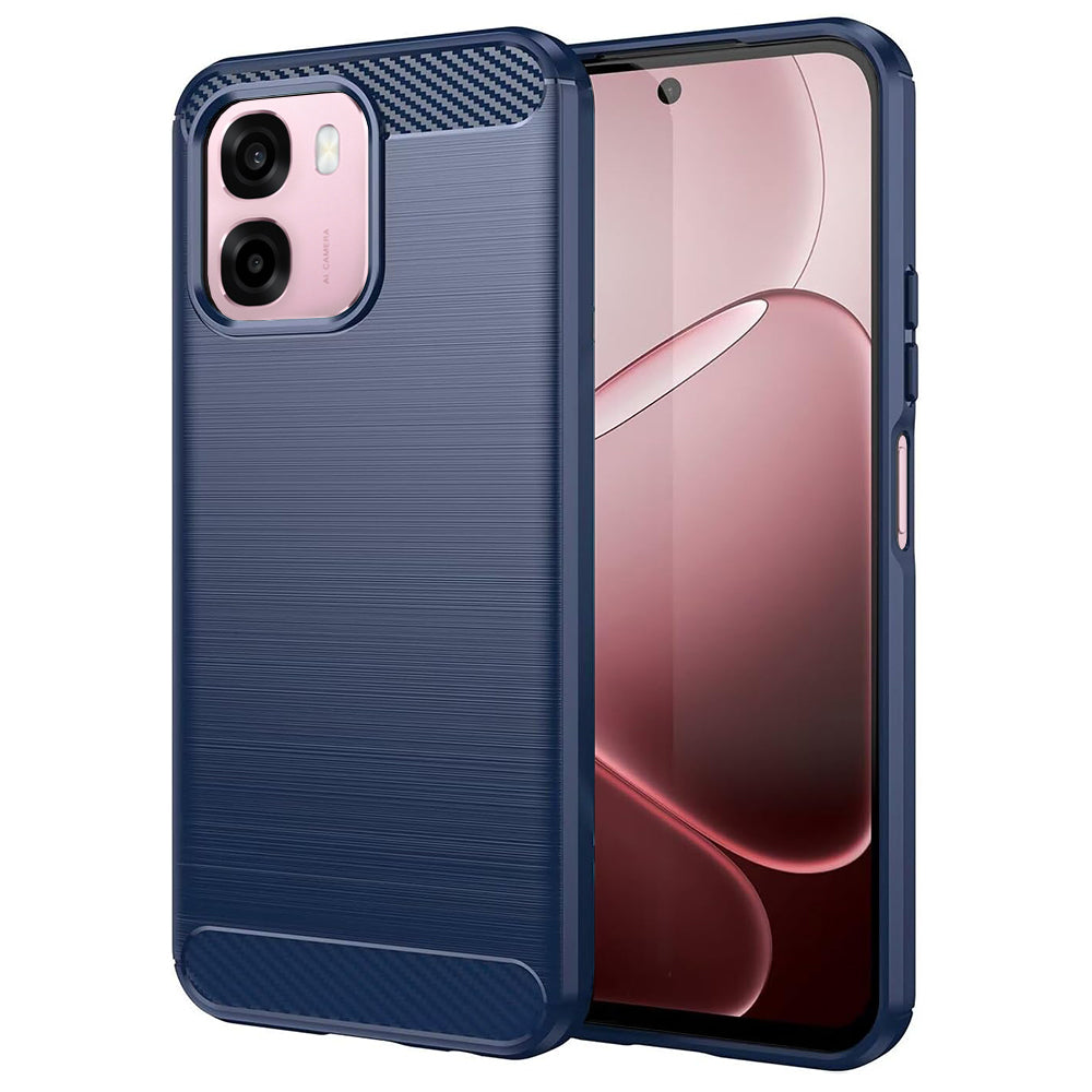 Capa para Oppo A6k 4G / A6x 4G / A6x / A6 4G, Techsuit, Carbono, Azul