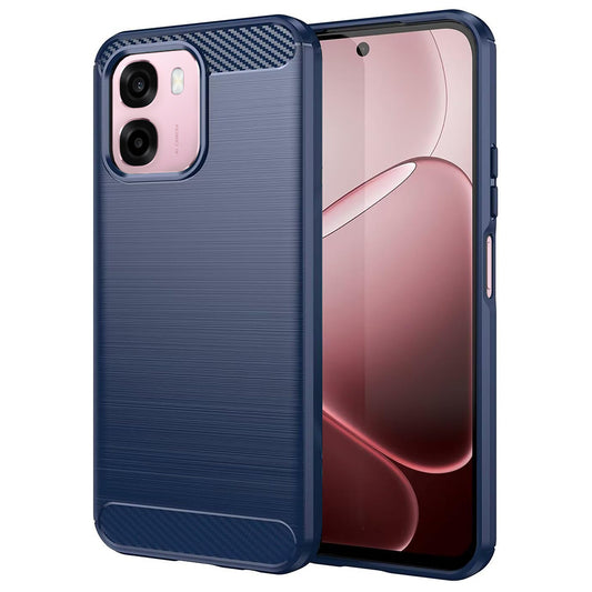 Capa para Oppo A6k 4G / A6x 4G / A6x / A6 4G, Techsuit, Carbono, Azul