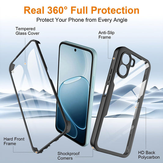 Capa para Oppo A6k 4G / A6x 4G / A6x, Techsuit, ColorVerse 360, Preta