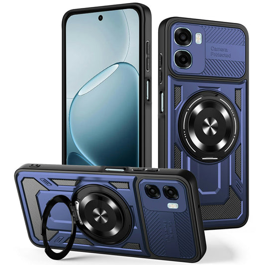 Capa para Oppo A6k 4G / A6x 4G / A6x, Techsuit, RuggedCam, Azul